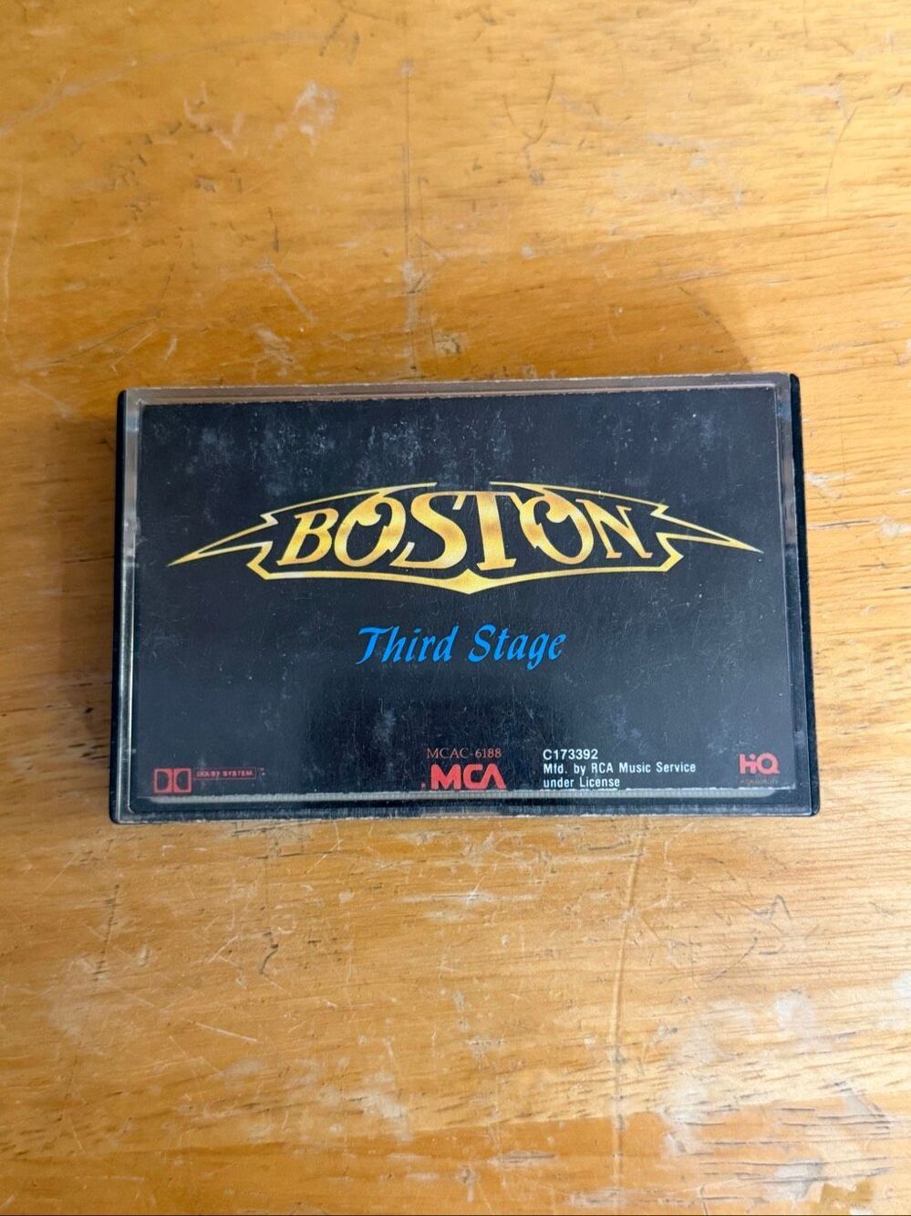 Boston Third Stage Vintage Cassette Tape 1986 MCA RCA Music Service (9101)